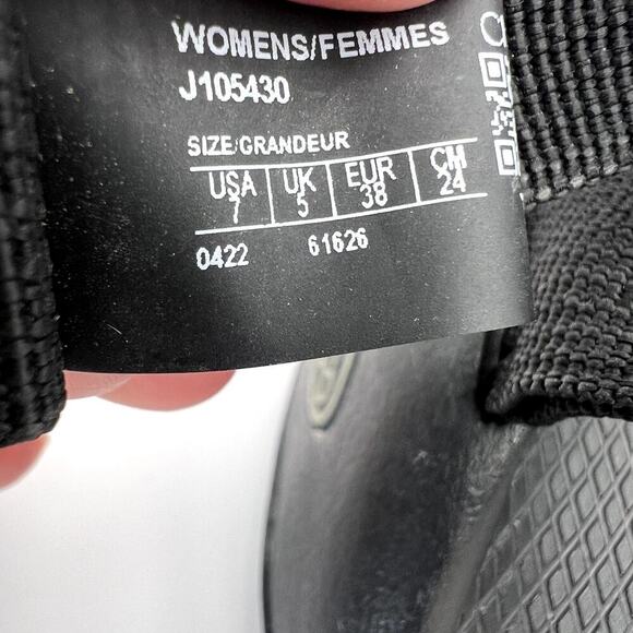 Chaco Z/2 Classic Sandal Women's 7 Black Toe Loop Ankle Strap Arch Support - Picture 5 of 9